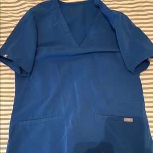 FIGS Blue Scrub Top